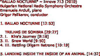 "BALLAD NOCTURNE" ~ Innova 713