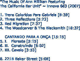 "The Music Of Ann Millikan